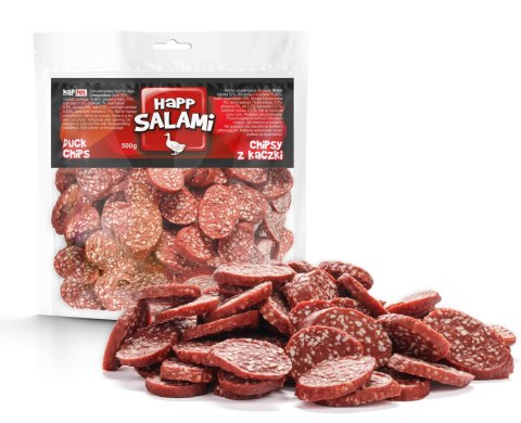 Happet Chipsy z salami z kaczki 500 g – przysmak treningowy dla psa