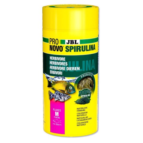 JBL PRONOVO SPIRULINA FLAKES M 1000ML pokarm dla rybek akwariowych (3113318)