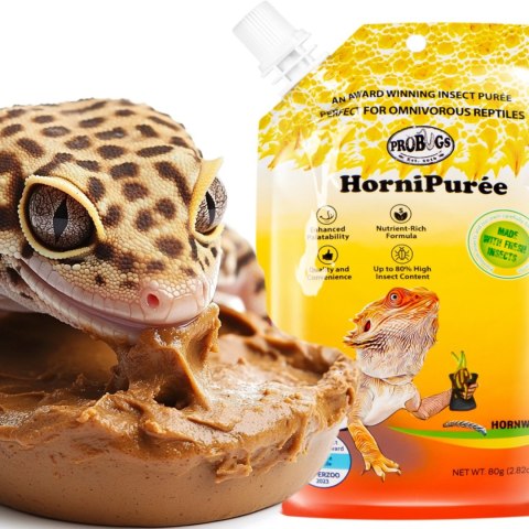 ProBugs HorniPuree 80g - kompletna dieta pokarm i witaminy w żelu dla gadów