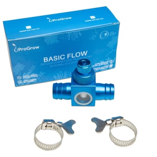 ProGrow Basic Flow 16/22 mm – zewnętrzny dyfuzor CO2 z zaworkiem