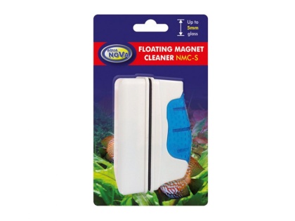 Aqua Nova czyścik magnetyczny S – do szyb akwariowych 5 mm, pływający