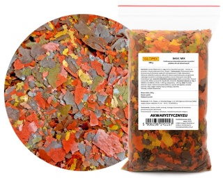 Glopex Basic-Mix 200 g – uniwersalny pokarm płatkowany dla ryb akwariowych