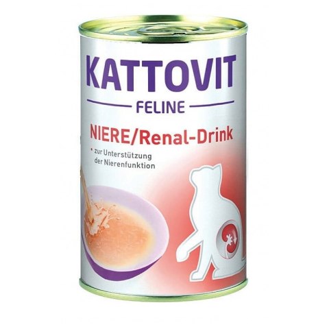 Kattovit Drink Renal Chicken 135ml - zupka z kurczakiem dla kotów chorych na nerki