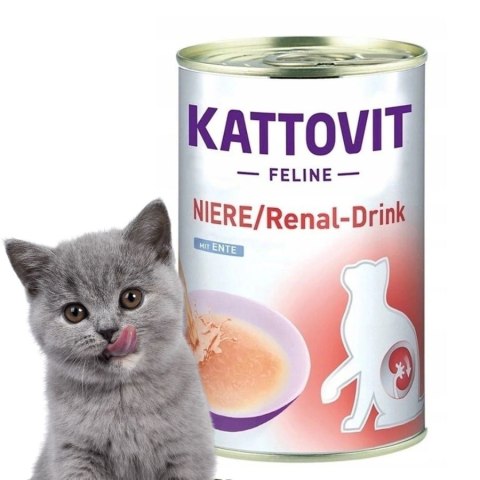 Kattovit Neire/Rental Drink Duck - zupka z kaczką dla kotów chorych na nerki