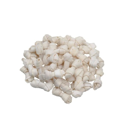Happet Kość wiązana PB08 biała 7,5 cm – naturalne gryzaki dla psa (50 szt.)