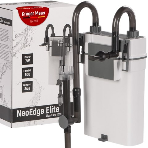 Kruger Meier NeoEdge Elite 1200 – filtr zewnętrzny na krawędź szkła do akwarium 120 l