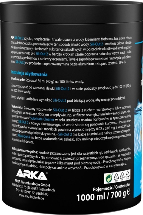 Arka (Microbe-Lift) Sili-Out 2 – wkład do usuwania krzemianów i fosforanów