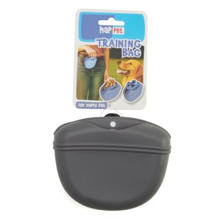 Silikonowa saszetka z klipsem na przysmaki szara