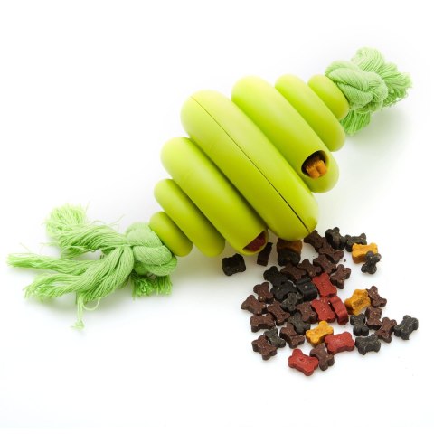 Silikonowy szarpak na przysmaki zielony