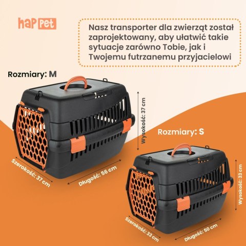 Transporter Teddy M pomarańczowy