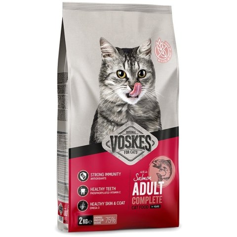 Voskes Adult Salmon - sucha karma dla dorosłych kotów z łososiem 2kg