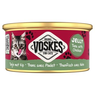 Voskes Jelly Tuna With Chicken - tuńczyk z kurczakiem w galarecie mokra karma dla kota 85g