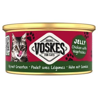 Voskes Jelly Wetfood Chicken With Vegetables - kurczak z warzywami w galarecie mokra karma dla kota 85g