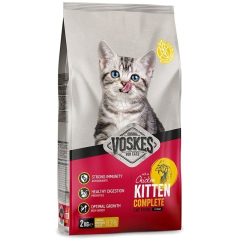 Voskes Kitten Chicken - sucha karma dla kociąt z kurczakiem 2kg