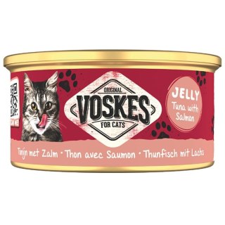 Voskes Tuna With Salmon - tuńczyk z łososiem mokra karma dla kota 85g