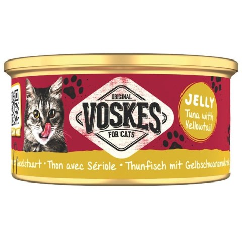 Voskes Tuna With Yellowtail 85g - tuńczyk z żółtogonem mokra karma dla kota