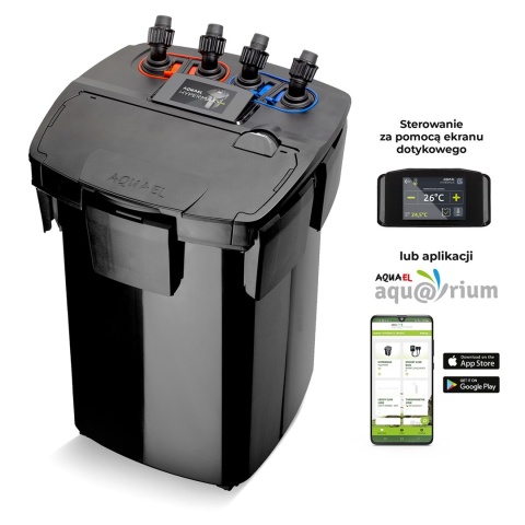 Aquael Hypermax Link - filtr zewnętrzny z modułem Wifi i grzałkami