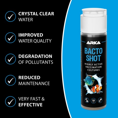 Arka Bacto-Shot 50 ml – wysokoaktywne bakterie do akwarium