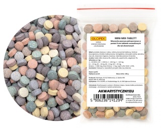 Glopex Mini Mix Tablet 100 g – mieszanka tabletek pokarmowych dla ryb
