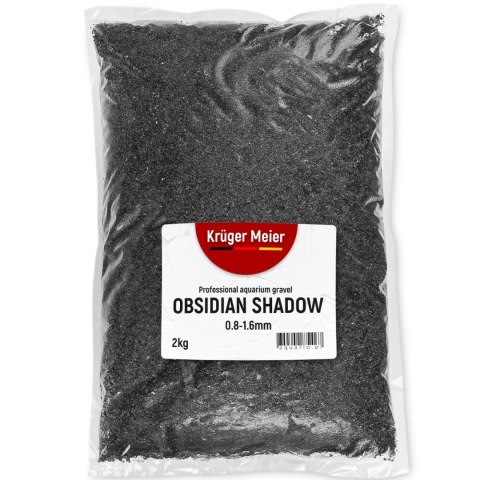 Kruger Meier Obsidian Shadow 0.8-1.6 mm - Piasek akwarystyczny 2 kg