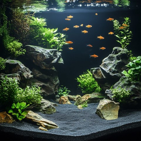 Kruger Meier Obsidian Shadow 0.8-1.6 mm - Piasek akwarystyczny 2 kg