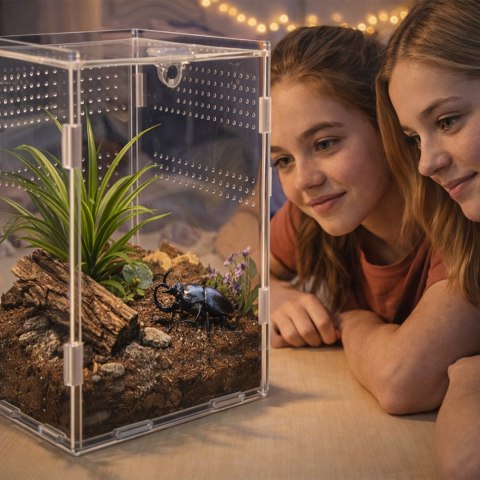 Terrario MicroAir Hab - terrarium akrylowe 12x12x20cm