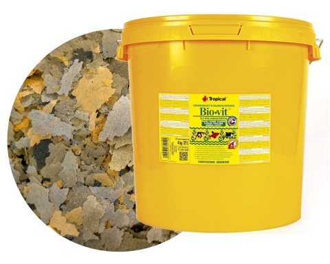 Tropical Bio-Vit wiadro 21L/4kg Pokarm roślinny dla ryb akwariowych