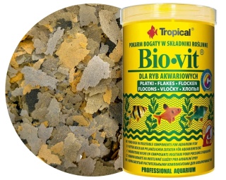 Tropical Bio-Vit 1000ml 200g Pokarm roślinny dla ryb akwariowych