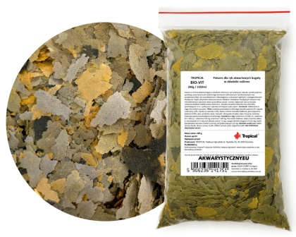 Tropical Bio-Vit 200g/1050ml roślinny pokarm płatkowany dla ryb akwariowych