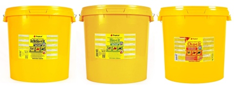 Zestaw pokarmów Tropical 600g/3150ml – Ichtio-Vit, Bio-Vit, Ovo-Vit dla ryb