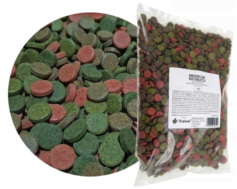Tropical Mix Tablet 1 kg – tabletki dla ryb wszystkożernych, mix A