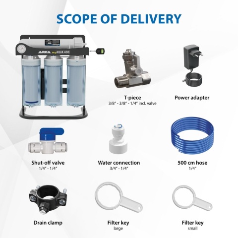 ARKA Aquatics myAQUA® 400 – filtr RO 400 l/24 h system odwróconej osmozy