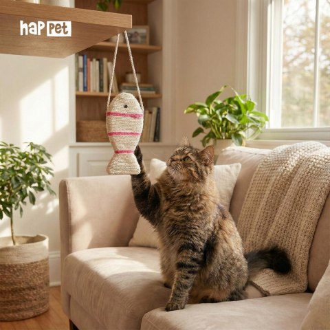 K001 drapak mała ryba - sizal 25cm