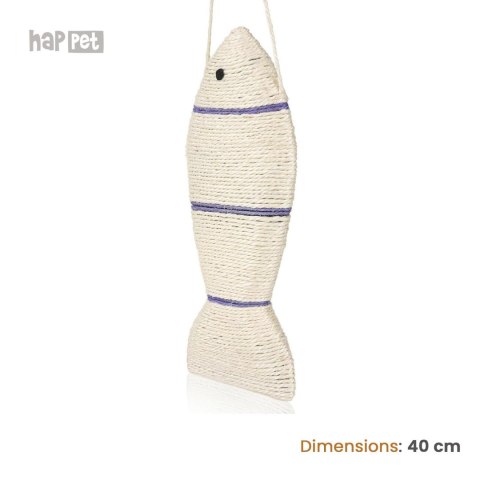 K004 drapak ryba duża - sizal 40cm
