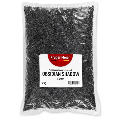 Kruger Meier Obsidian Shadow 1-3 mm - Żwirek akwarystyczny 2 kg