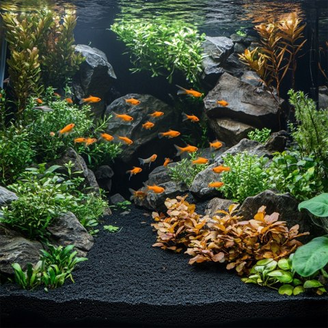 Kruger Meier Obsidian Shadow 1-3 mm - Żwirek akwarystyczny 2 kg