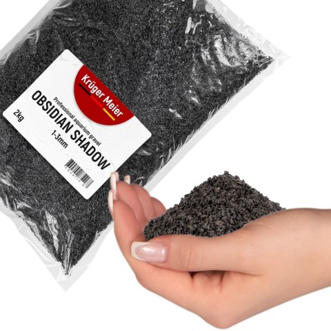 Kruger Meier Obsidian Shadow 1-3 mm - Żwirek akwarystyczny 2 kg