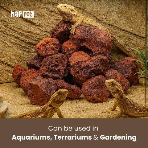 Lawa czerwona do akwarium puzzle 3 kg Happet