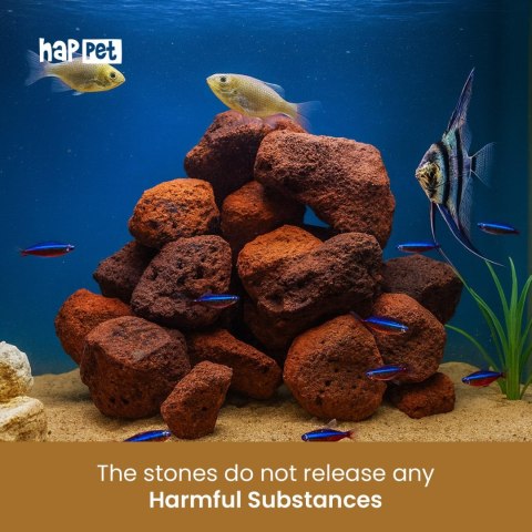 Lawa czerwona do akwarium puzzle 3 kg Happet