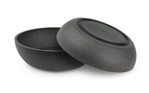 Happet miska bambusowa 17 cm grafitowa – lekka ekologiczna dla psa 0,9 l