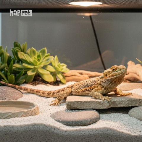 Piasek do terrarium Happet kremowy 5kg