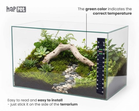 Termometr do terrarium Happet samoprzylepny