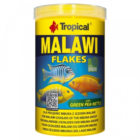 Tropical Malawi Flakes 1000 ml / 200 g – pokarm roślinny dla pyszczaków