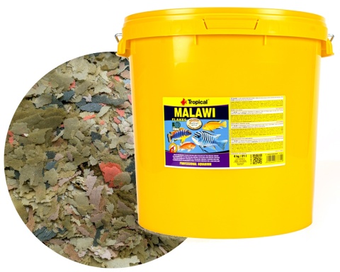 Tropical Malawi 4kg 21l – pokarm roślinny w płatkach dla pyszczaków Malawi