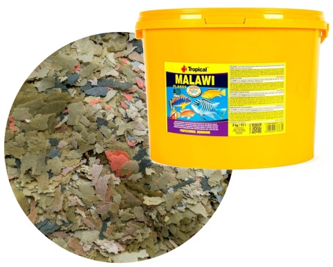 Tropical Malawi wiaderko 11l 2kg Pokarm płatkowany dla pyszczaków