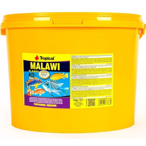 Tropical Malawi wiaderko 11l 2kg Pokarm płatkowany dla pyszczaków