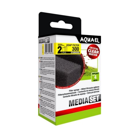 AQUAEL WKŁAD GĄBKOWY ASAP 300 STANDA 2SZT 20PPI (113732)