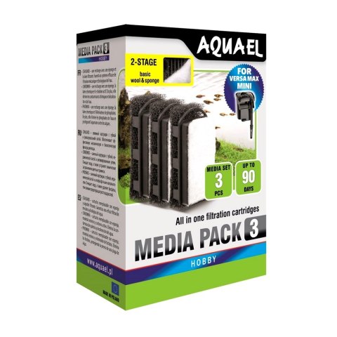 AQUAEL WKŁAD GĄBKOWY FZN MINI STANDARD 3SZT (113273)