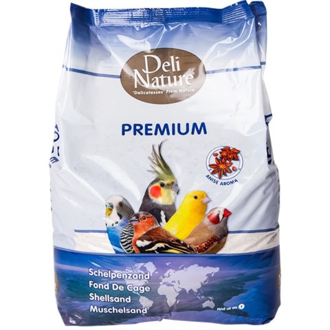 Deli Nature Shell Sand Premium White 5kg - piasek dla papug