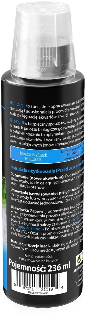 Arka Nite-Out II 236 ml – bakterie startowe, redukują NH3 NO2
